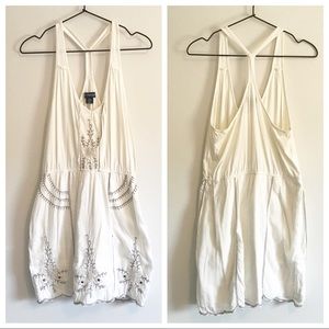 AMERICAN EAGLE Racerback Embroidered Beaded Dress